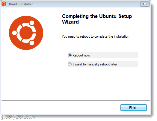 configuration d'ubuntu terminée