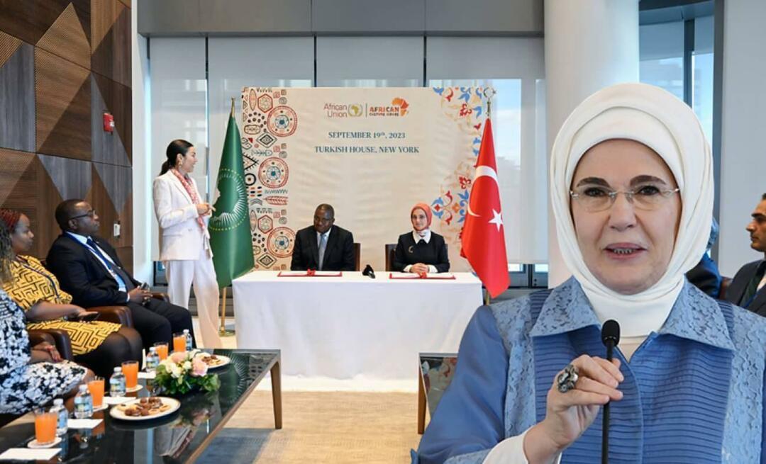 Un protocole d'accord a été signé entre l'Association des Maisons de la Culture Africaine et l'Union Africaine !Emine Erdoğan...