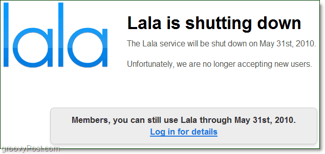 LaLa.com ferme et passe les rênes à iTunes [groovyNews]