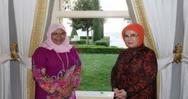 La Première Dame Erdoğan a rencontré la directrice exécutive d'ONU-Habitat, Maimunah Mohd Sharif! 