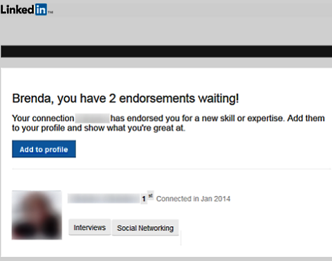 approbation LinkedIn