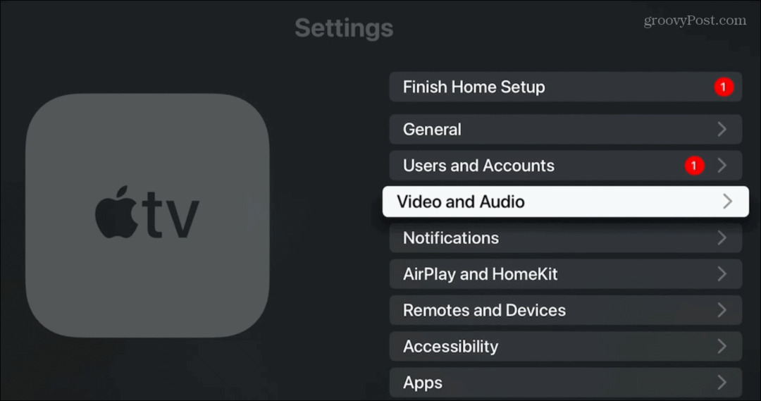 Comment changer la résolution d'affichage de l'Apple TV