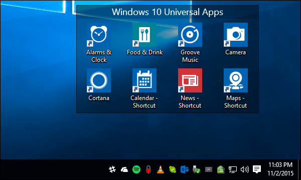6 Raccourcis d'application universelle de Windows 10