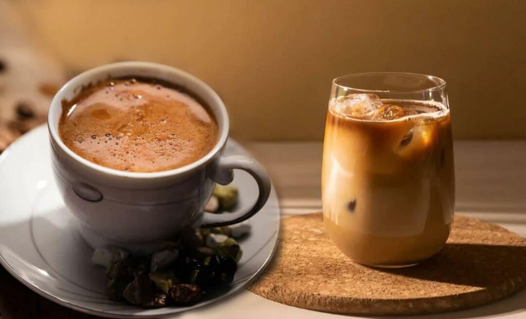 Comment faire du café glacé avec du café turc? Faire du café froid à partir de café turc