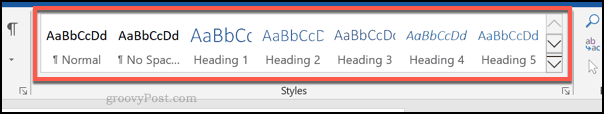 Styles de titre dans Word