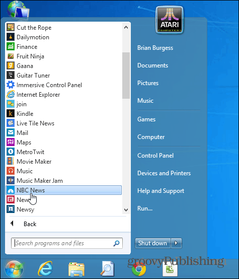 Remplacer le menu Démarrer de Windows 7
