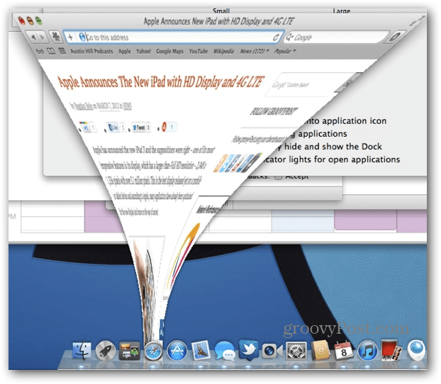 OS X: réduire les fenêtres d'application sur l'icône du Dock