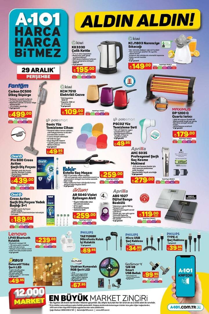 A101 29-31 décembre 2022 produits en promotion