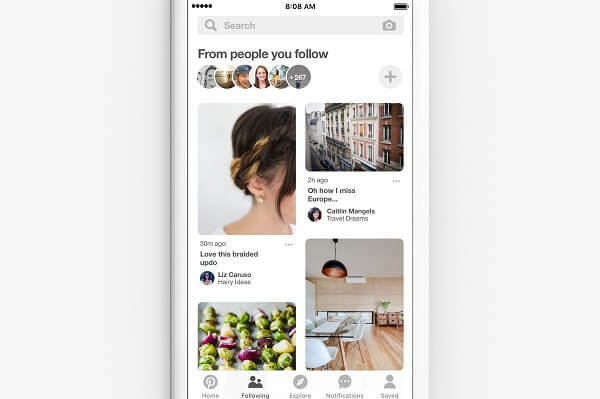 Pinterest a annoncé qu'il déploie une nouvelle façon de découvrir les idées des personnes et des marques que vous suivez déjà sur la plateforme.