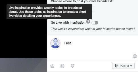 Facebook semble tester une nouvelle fonctionnalité de vidéo en direct qui donne aux diffuseurs des suggestions hebdomadaires de sujets à diffuser.