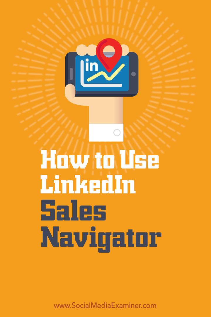 comment utiliser le navigateur de vente linkedin