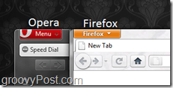 Opéra Firefox comparaison des boutons