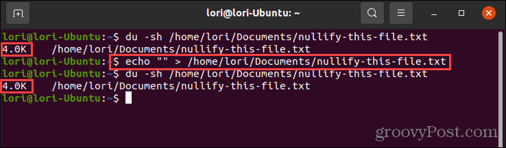 Utilisation de la commande echo avec des guillemets vides sous Linux