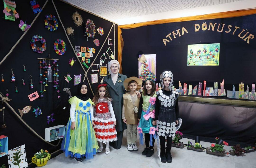 Emine Erdoğan a visité l'école primaire d'Ostim à Ankara