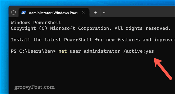 Activer l'administrateur sur Windows 11