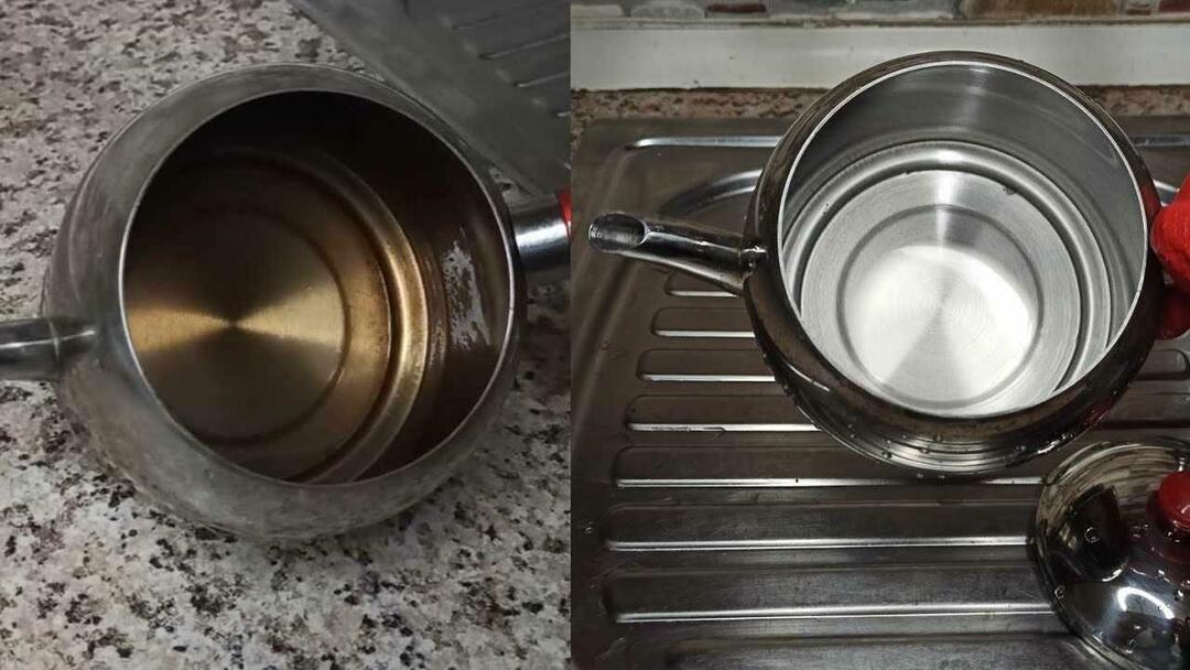 Comment nettoyer une théière en acier ?