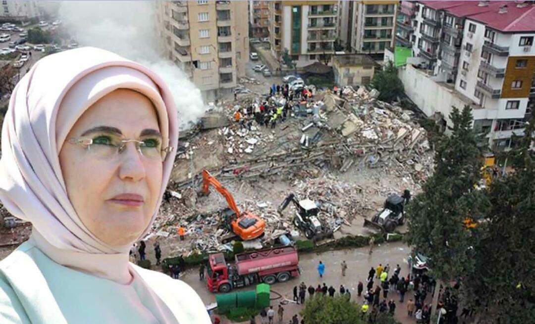 Première Dame Erdoğan: Nos cœurs étaient enflammés par la nouvelle du tremblement de terre !