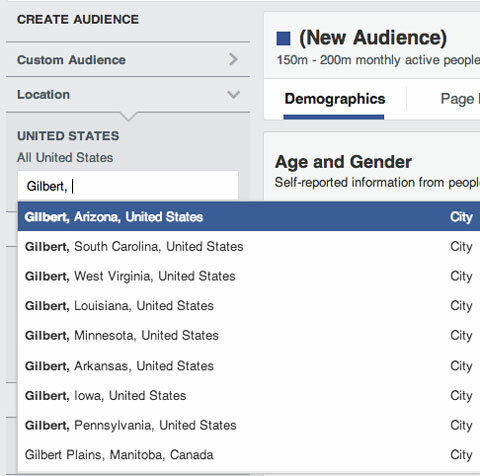 créer une audience facebook