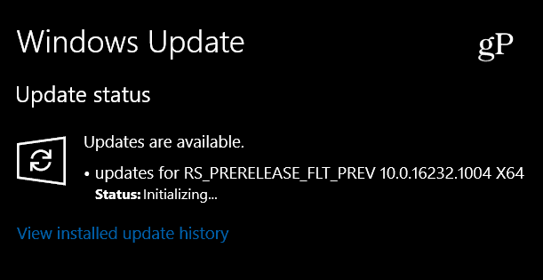 Windows 10 Insider Preview Build 16232.1004 publié, seulement une mise à jour mineure