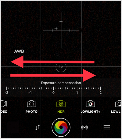 Réglage de l'outil procamera HDR