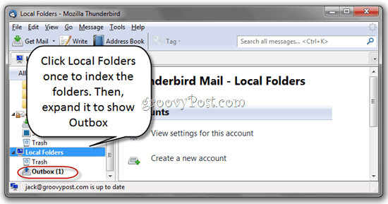 Supprimer les messages non envoyés dans la boîte d'envoi de Thunderbird