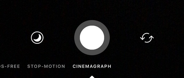 Instagram teste une nouvelle fonctionnalité Cinemagraph dans la caméra.