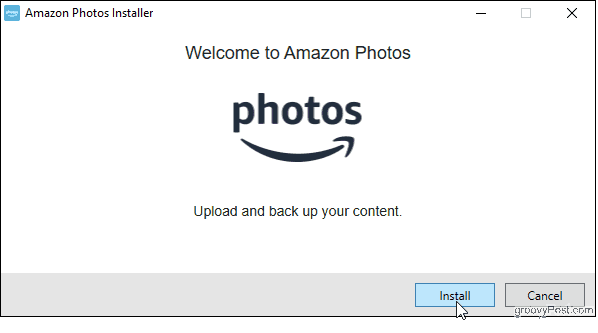 Installer l'application de bureau Amazon Photos