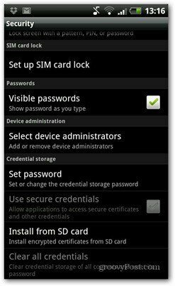 code PIN android configurer le verrouillage de la carte sim