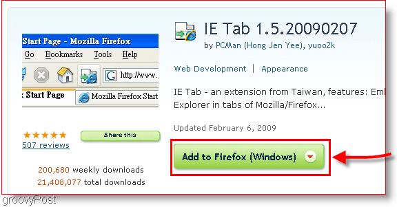Télécharger IE Tab pour Firefox