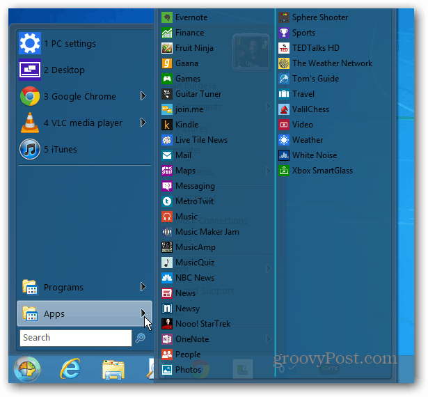 Applications Windows 8