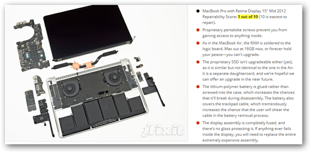 Le nouveau MacBook Pro considéré comme un cauchemar de réparation par les experts