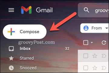 Le bouton Gmail Rédiger