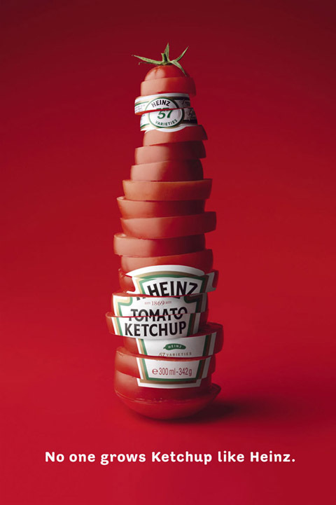 Bouteille de ketchup aux tomates en tranches Heinz