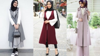 Combinaisons de gilets pour femmes hijab