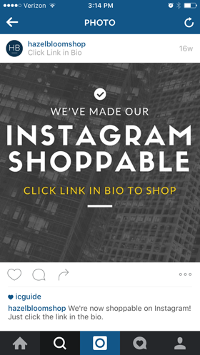 alerte shopping sur instagram
