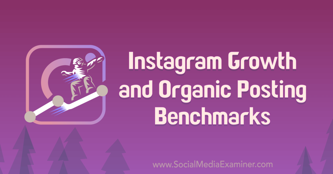Croissance Instagram et benchmarks de publication organique par Michael Stelzner. 