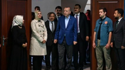 Le président Erdoğan a visité la maison des enfants de Kasımpaşa!