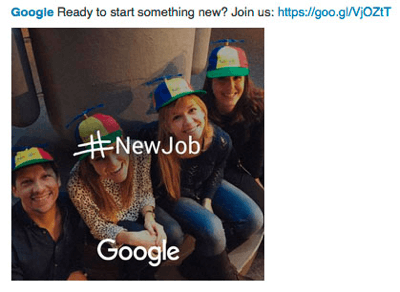 publicité google linkedin pour trouver des talents