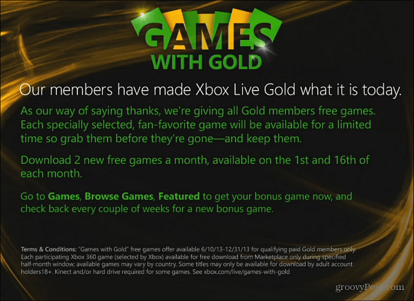 Présentation des jeux Xbox Live avec Gold
