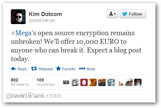 Kim Dotcom offre une récompense de 10 000 euros au premier pirate informatique pour briser la sécurité de Mega