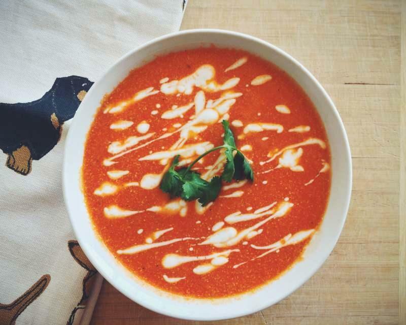 recette de soupe aux poivrons rouges