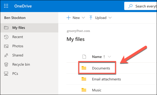 Dossier Documents OneDrive
