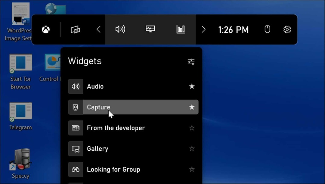 widgets capture prendre une capture d'écran sur Windows 11