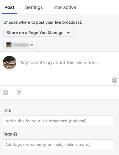 Comment utiliser Facebook Live dans votre marketing, étape 3.