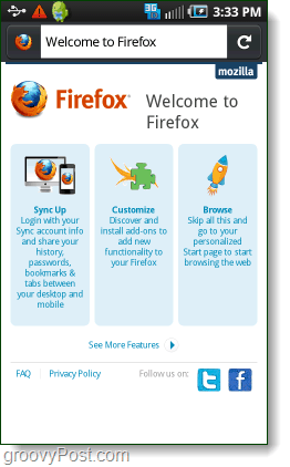 Firefox sur android