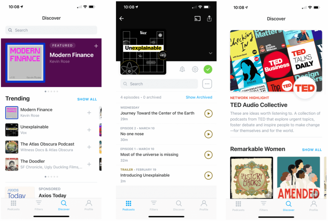 Meilleures applications de podcast Pocket Casts