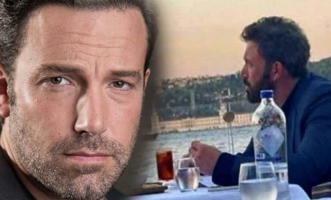 Ben Affleck a profité du Bosphore seul! Qui est Ben Affleck? Pourquoi à Istanbul ?