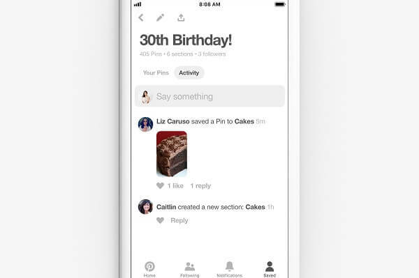 Pinterest ajoute de nouveaux outils de collaboration qui facilitent encore plus la gestion et la communication sur des tableaux de groupe partagés.