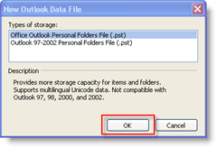 Créer un nouveau fichier de données Outlook:: groovyPost.com