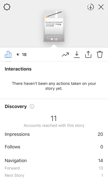 Consultez les données de retour sur investissement des stories Instagram, étape 9.